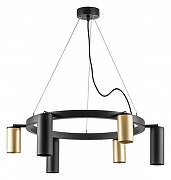 Люстра Lightstar Rullo LR016403873 цвет плафона/подвески Черный, Золото, цвет арматуры Черный-1