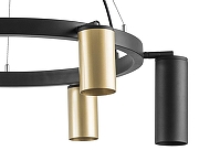 Люстра Lightstar Rullo LR016403873 цвет плафона/подвески Черный, Золото, цвет арматуры Черный-3