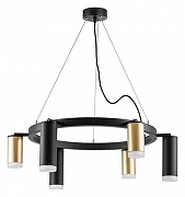 Люстра Lightstar Rullo LR0164038730 цвет плафона/подвески Белый, Золото, Черный, цвет арматуры Черный-1