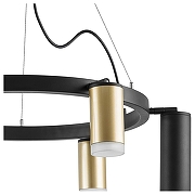 Люстра Lightstar Rullo LR0164038730 цвет плафона/подвески Белый, Золото, Черный, цвет арматуры Черный-3