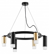 Люстра Lightstar Rullo LR0164038731 цвет плафона/подвески Белый, Золото, Черный, цвет арматуры Черный-1