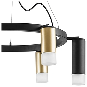 Люстра Lightstar Rullo LR0164038731 цвет плафона/подвески Белый, Золото, Черный, цвет арматуры Черный-3