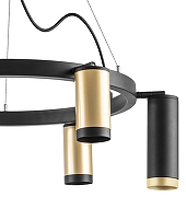 Люстра Lightstar Rullo LR01640387370 цвет плафона/подвески Черный, Золото, цвет арматуры Черный-3