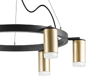 Люстра Lightstar Rullo LR0164060 цвет плафона/подвески Белый, Золото, цвет арматуры Черный-3