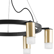 Люстра Lightstar Rullo LR0164061 цвет плафона/подвески Белый, Золото, цвет арматуры Черный-3