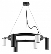 Люстра Lightstar Rullo LR016873363 цвет плафона/подвески Белый, Черный, цвет арматуры Черный-1