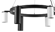 Люстра Lightstar Rullo LR016873363 цвет плафона/подвески Белый, Черный, цвет арматуры Черный-3