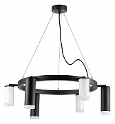 Люстра Lightstar Rullo LR0168733630 цвет плафона/подвески Белый, Черный, цвет арматуры Черный-1