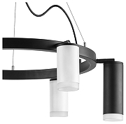 Люстра Lightstar Rullo LR0168733630 цвет плафона/подвески Белый, Черный, цвет арматуры Черный-3