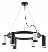 Люстра Lightstar Rullo LR01687336376 цвет плафона/подвески Белый, Черный, цвет арматуры Черный-1