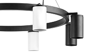 Люстра Lightstar Rullo LR018364374 цвет плафона/подвески Белый, Черный, цвет арматуры Черный-3