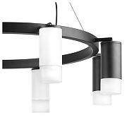 Люстра Lightstar Rullo LR0183643741 цвет плафона/подвески Белый, Черный, цвет арматуры Черный-3