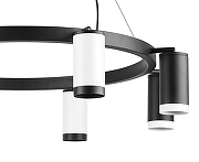 Люстра Lightstar Rullo LR01836437467 цвет плафона/подвески Белый, Черный, цвет арматуры Черный-3