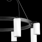 Люстра Lightstar Rullo LR018364864 цвет плафона/подвески Белый, цвет арматуры Черный-3