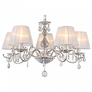 Люстра Omnilux Bantine OML-53203-05 цвет плафона/подвески Белый, Прозрачный, цвет арматуры Белый, Золото