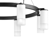 Люстра Lightstar Rullo LR0183681 цвет плафона/подвески Белый, цвет арматуры Черный-3