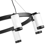 Люстра Lightstar Rullo LR01836837 цвет плафона/подвески Белый, Черный, цвет арматуры Черный-3