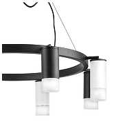 Люстра Lightstar Rullo LR0183743641 цвет плафона/подвески Белый, Черный, цвет арматуры Черный-3