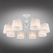 Люстра на штанге Omnilux Campovaglio OML-54117-08 цвет плафона/подвески Белый, Прозрачный, цвет арматуры Белый-1
