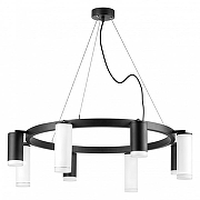 Люстра Lightstar Rullo LR0183748640 цвет плафона/подвески Белый, Черный, цвет арматуры Черный-1