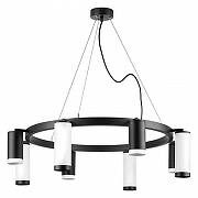 Люстра Lightstar Rullo LR01837486476 цвет плафона/подвески Белый, Черный, цвет арматуры Черный-1