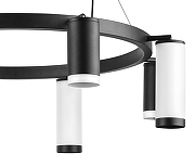 Люстра Lightstar Rullo LR01837486476 цвет плафона/подвески Белый, Черный, цвет арматуры Черный-3