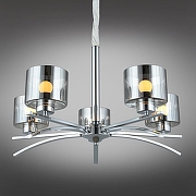 Люстра Omnilux Alassio OML-55803-05 цвет плафона/подвески Серый, цвет арматуры Хром-1