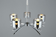 Люстра Omnilux Alassio OML-55803-05 цвет плафона/подвески Серый, цвет арматуры Хром-4