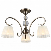 Люстра на штанге Omnilux Laveno OML-56103-03 цвет плафона/подвески Белый, цвет арматуры Бронза-1