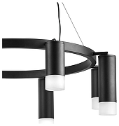 Люстра Lightstar Rullo LR0183748741 цвет плафона/подвески Белый, Черный, цвет арматуры Черный-3