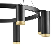 Люстра Lightstar Rullo LR01837487440 цвет плафона/подвески Черный, Золото, цвет арматуры Черный-3