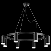 Люстра Lightstar Rullo LR0183780 цвет плафона/подвески Белый, Черный, цвет арматуры Черный-2