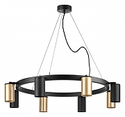 Люстра Lightstar Rullo LR018404374 цвет плафона/подвески Черный, Золото, цвет арматуры Черный-1