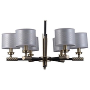 Люстра Omnilux Albinia OML-57303-06 цвет плафона/подвески Серый, цвет арматуры Черный