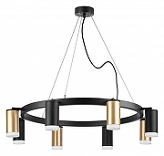 Люстра Lightstar Rullo LR0184043740 цвет плафона/подвески Белый, Золото, Черный, цвет арматуры Черный-1