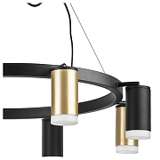 Люстра Lightstar Rullo LR0184043740 цвет плафона/подвески Белый, Золото, Черный, цвет арматуры Черный-3