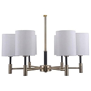 Люстра Omnilux Mulazzo OML-57503-06 цвет плафона/подвески Белый, цвет арматуры Бронза