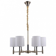 Люстра Omnilux Mulazzo OML-57503-06 цвет плафона/подвески Белый, цвет арматуры Бронза-1
