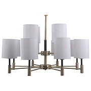 Люстра Omnilux Mulazzo OML-57503-12 цвет плафона/подвески Белый, цвет арматуры Бронза