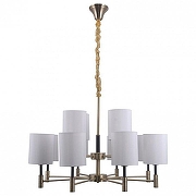 Люстра Omnilux Mulazzo OML-57503-12 цвет плафона/подвески Белый, цвет арматуры Бронза-1