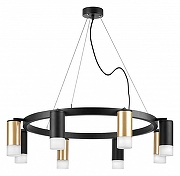 Люстра Lightstar Rullo LR0184043741 цвет плафона/подвески Белый, Золото, Черный, цвет арматуры Черный-1