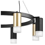Люстра Lightstar Rullo LR0184043741 цвет плафона/подвески Белый, Золото, Черный, цвет арматуры Черный-3