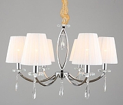 Люстра Omnilux Breguzzo OML-57703-06 цвет плафона/подвески Белый, Прозрачный, цвет арматуры Хром-3