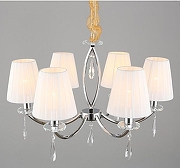 Люстра Omnilux Breguzzo OML-57703-06 цвет плафона/подвески Белый, Прозрачный, цвет арматуры Хром-4