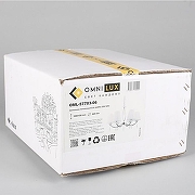 Люстра Omnilux Breguzzo OML-57703-06 цвет плафона/подвески Белый, Прозрачный, цвет арматуры Хром-6