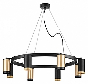 Люстра Lightstar Rullo LR01840437470 цвет плафона/подвески Черный, Золото, цвет арматуры Черный-1