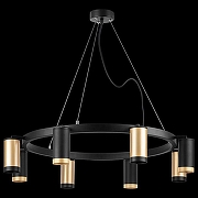 Люстра Lightstar Rullo LR01840437470 цвет плафона/подвески Черный, Золото, цвет арматуры Черный-2