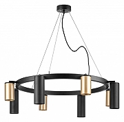 Люстра Lightstar Rullo LR018404874 цвет плафона/подвески Черный, Золото, цвет арматуры Черный-1