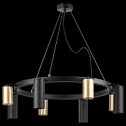 Люстра Lightstar Rullo LR018404874 цвет плафона/подвески Черный, Золото, цвет арматуры Черный-2