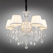 Люстра Omnilux Cremona OML-60813-05 цвет плафона/подвески Бежевый, цвет арматуры Белый, Золото-1